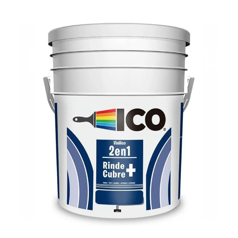 Pintura Vinílico Blanco para interiores Caneca 5 Galones Ico