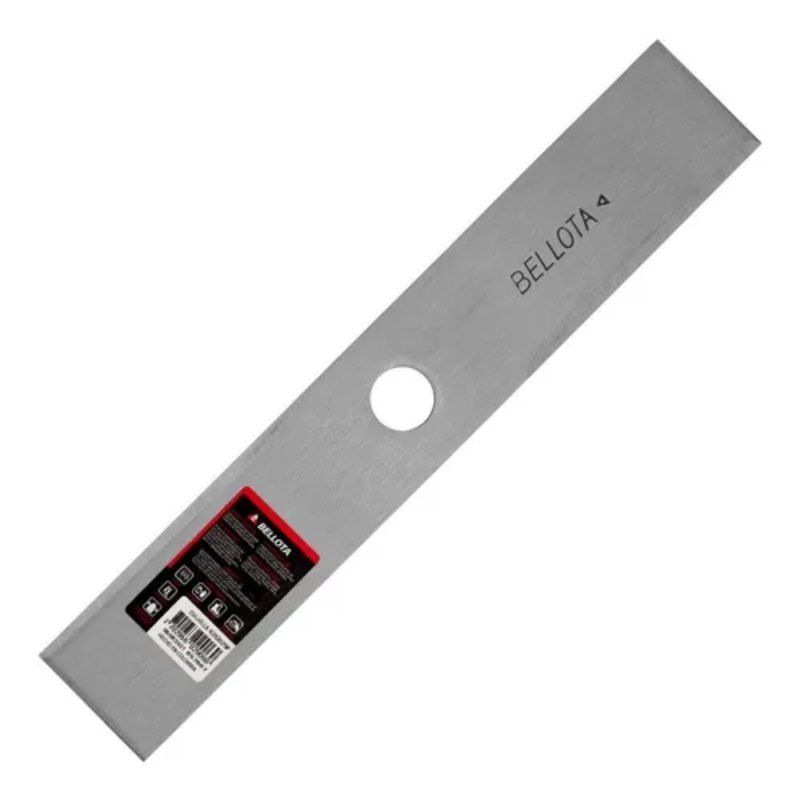 Cuchilla Poderosa Recta para guadañadora Pulida 350mm x 2 mm Ojo 25.4 mm Bellota