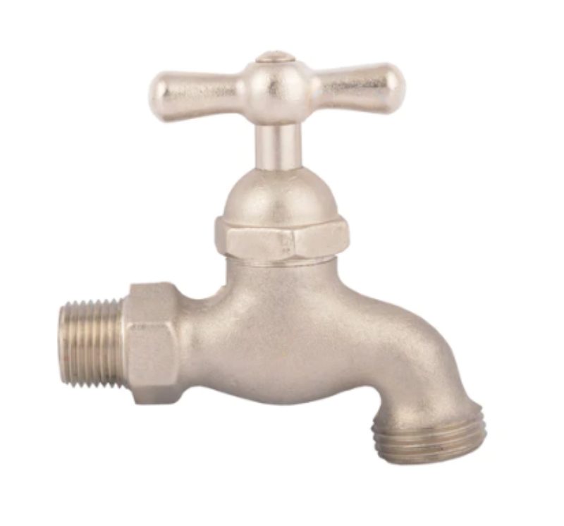 Llave manguera metálica pesada satinada Gricol