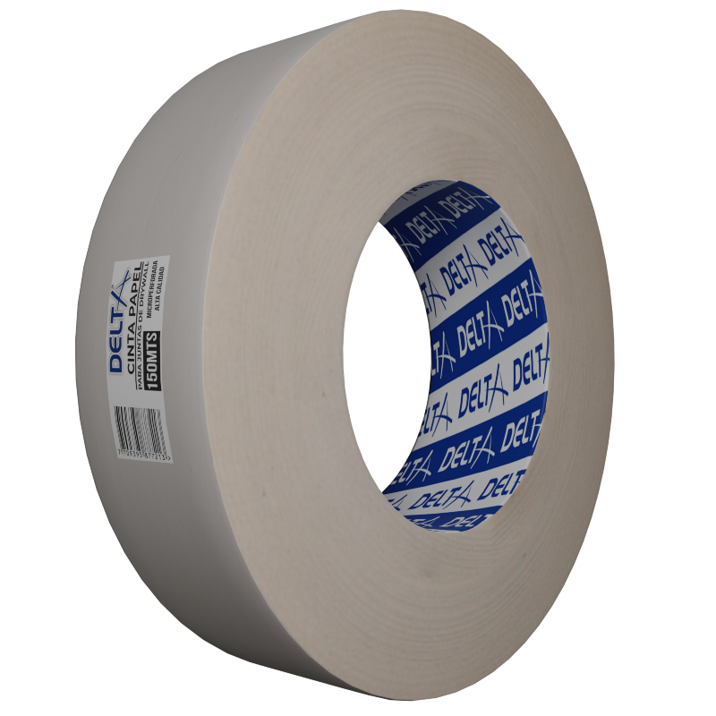Cinta de Papel y fibras especiales 5 cm x 150 metros marca Delta 