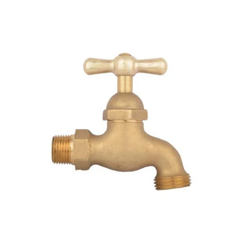 Llave Manguera Metálica Pesada Bronce Gricol